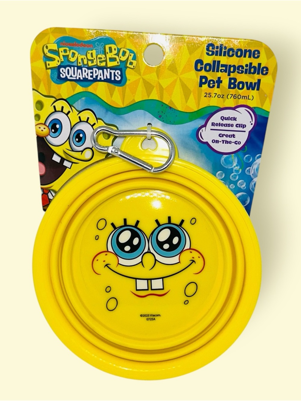 NWT SpongeBob Collapsible Pet Bowl